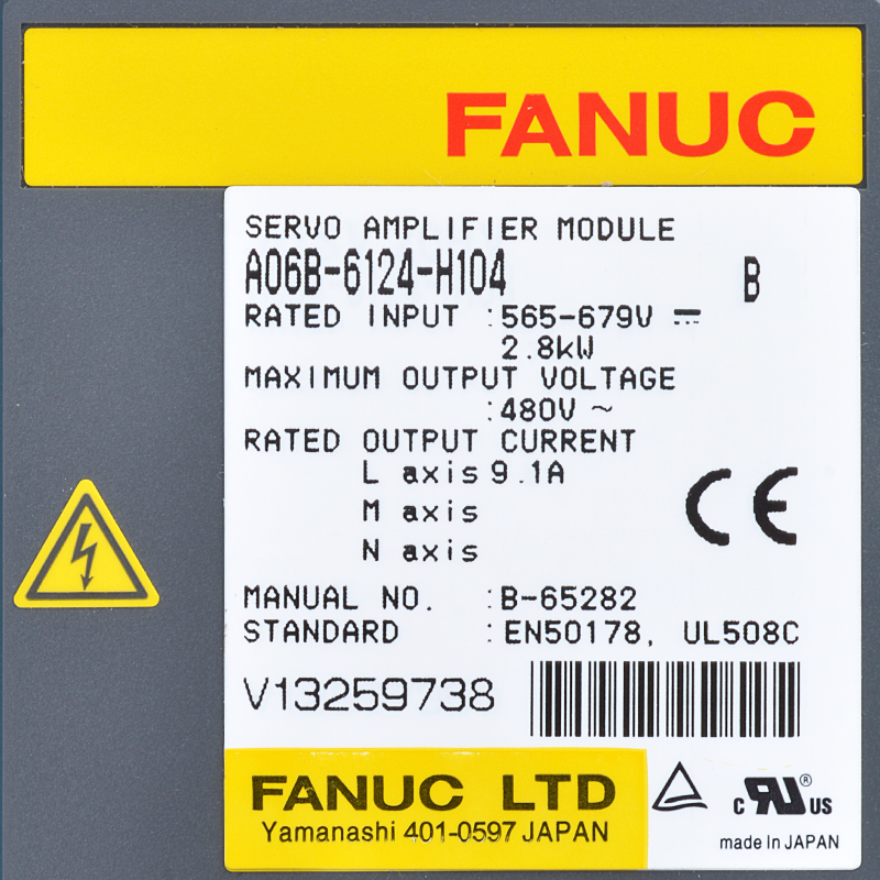 Best quality Fanuc 18i - Fanuc drives A06B-6124-H104 Fanuc servo amplifier module – Weite detail pictures